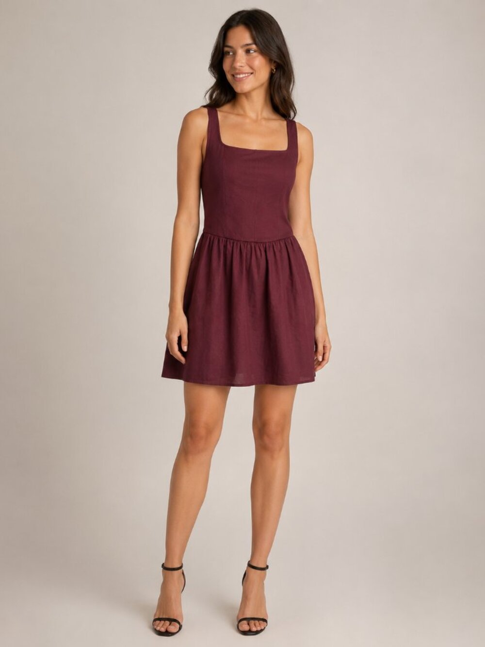 Weekend Academy Dark Cherry Corset Dress XL 14-16 NWT